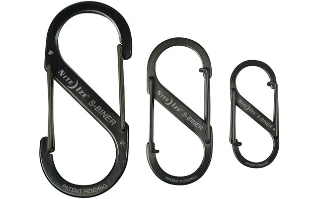 Nite Ize S-Biner Edelstahl Doppelkarabiner Silber 4 Nite Ize S-Biner Edelstahl Doppelkarabiner Silber – Bild 2