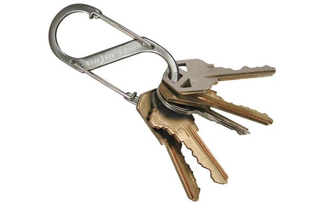 Nite Ize S-Biner Edelstahl Doppelkarabiner Silber 3 Nite Ize S-Biner Edelstahl Doppelkarabiner Silber