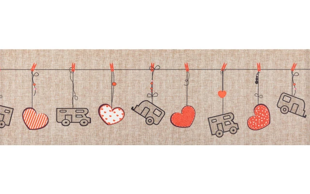 Arisol Teppich-Läufer Herzmotiv Grau 4 Arisol Teppich-Läufer Herzmotiv Grau – Bild 2