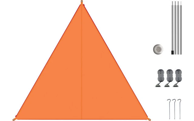 Bent Canvas Plain Set Tarp Lime Punch / Zipper Orange 3 Bent Canvas Plain Set Tarp Lime Punch / Zipper Orange