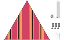 Bent Canvas Allover Set Tarp Oriental Stripe Cherry / Zipper Black