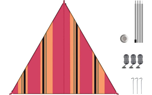 Bent Canvas Allover Set Tarp Oriental Stripe Cherry / Zipper Black 3 Bent Canvas Allover Set Tarp Oriental Stripe Cherry / Zipper Black