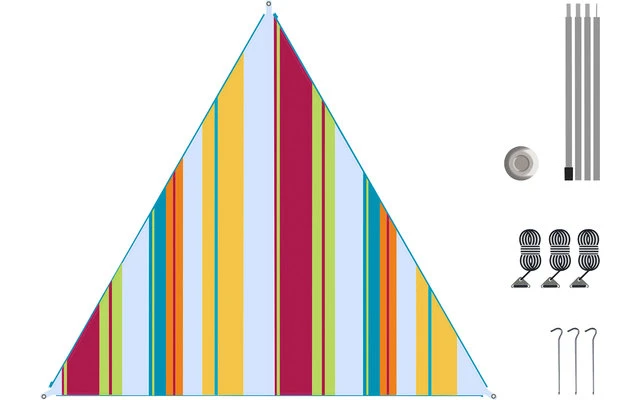 Bent Canvas Allover Set Tarp Oriental Stripe Cherry / Zipper Black 4 Bent Canvas Allover Set Tarp Oriental Stripe Cherry / Zipper Black – Bild 2