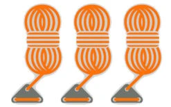 Bent Abspannleinen 3er Set Light Blue -High Peak Verkaufs-Shop 251461 1777525 3