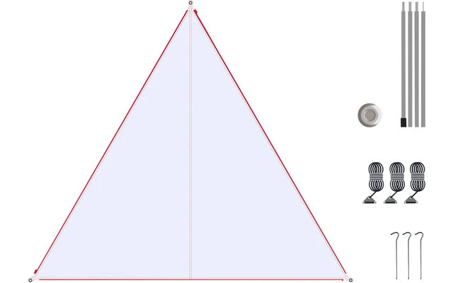 Bent Canvas Plain Set Tarp Lime Punch / Zipper Orange 7 Bent Canvas Plain Set Tarp Lime Punch / Zipper Orange – Bild 5
