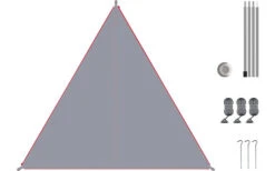 Bent Canvas Plain Set Tarp Sepia Blue / Zipper Light Blue -High Peak Verkaufs-Shop 251471 2424154 6