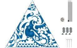 Bent Canvas Allover Set Tarp Caribbean Stripe Hawaii / Zipper Light Blue -High Peak Verkaufs-Shop 251483 1778714 1