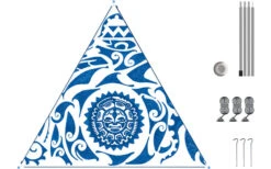 Bent Canvas Allover Set Tarp Caribbean Stripe Hawaii / Zipper Light Blue -High Peak Verkaufs-Shop 251485 1778700 1