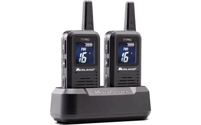 Midland 777 Pro PMR446 Sprechfunkgeräte 2 Stück Inkl. Akkus Und Ladegerät 5 Midland 777 Pro PMR446 Sprechfunkgeräte 2 Stück Inkl. Akkus Und Ladegerät – Bild 3