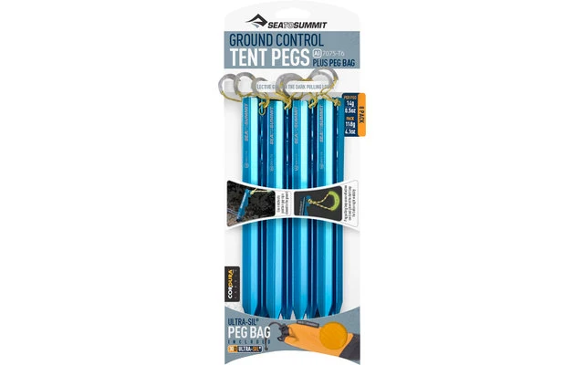 Sea To Summit Ground Control Tent Pegs Zeltheringe 8er Pack 3 Sea To Summit Ground Control Tent Pegs Zeltheringe 8er Pack