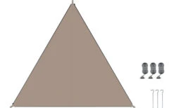 Bent TC- Zip-Canvas Single Verbindbares Sonnensegel 250 X 250 X 250 Cm Afrika Design -High Peak Verkaufs-Shop 448436 3884278 1