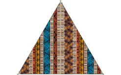 Bent TC- Zip-Canvas Single Verbindbares Sonnensegel 250 X 250 X 250 Cm Afrika Design -High Peak Verkaufs-Shop 448646 3884530 1