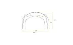 Zempire Pavillon Aerobase 3 + 1 Wall -High Peak Verkaufs-Shop 487575 3650605