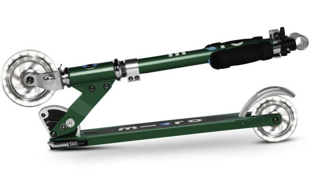Micro Sprite LED Klappbarer Aluminium Scooter Mit LED-Rollen Wald Grün 3 Micro Sprite LED Klappbarer Aluminium Scooter Mit LED-Rollen Wald Grün