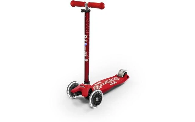 Micro Maxi Deluxe LED Kinder Kickboard Rot 9 Micro Maxi Deluxe LED Kinder Kickboard Rot – Bild 7