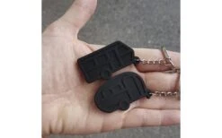 Pufz Schlüsselring Wohnwagen Retro Schwarz -High Peak Verkaufs-Shop 553363 3623788 1