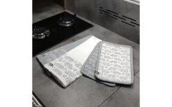 Pufz Küchenhandtuch Wohnmobil Weiß/grau 2er Pack -High Peak Verkaufs-Shop 553912 3655616