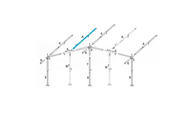 Brand Zusatzgestänge Für Vorzelte Und Zelte Dachstange Gebogen Stahl 25 Mm Länge 210 - 255 Mm 7 Brand Zusatzgestänge Für Vorzelte Und Zelte Dachstange Gebogen Stahl 25 Mm Länge 210 - 255 Mm – Bild 5