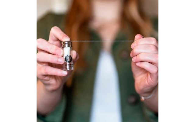 Chinchilla Vegane Zahnseide Zum Nachfüllen Plastikfrei 30 Meter 5 Chinchilla Vegane Zahnseide Zum Nachfüllen Plastikfrei 30 Meter – Bild 3