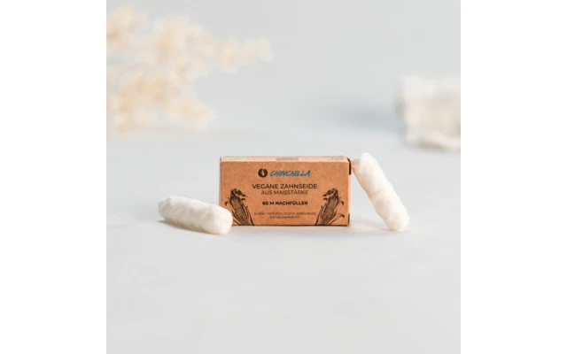 Chinchilla Vegane Zahnseide Nachfüller Plastikfrei 2 X 30 Meter 3 Chinchilla Vegane Zahnseide Nachfüller Plastikfrei 2 X 30 Meter