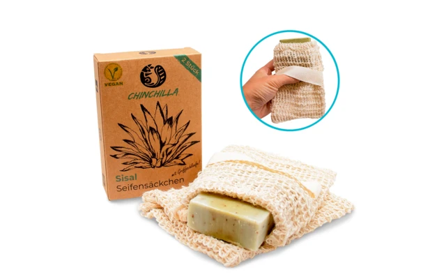 Chinchilla Seifensäckchen Set 2 Teilig Vegan 6 Chinchilla Seifensäckchen Set 2 Teilig Vegan – Bild 4