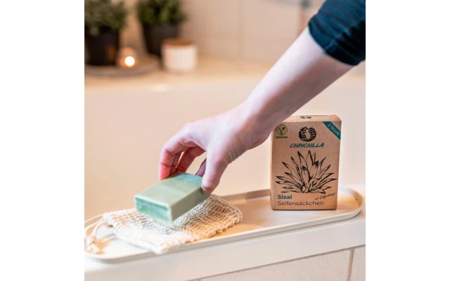 Chinchilla Seifensäckchen Set 2 Teilig Vegan 7 Chinchilla Seifensäckchen Set 2 Teilig Vegan – Bild 5
