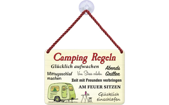 Blechschild Camping Regeln 3 Blechschild Camping Regeln