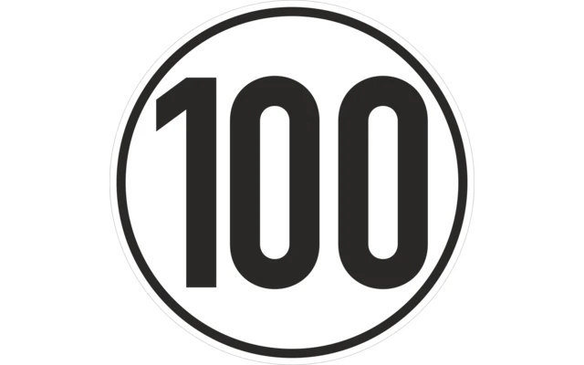 Schütz Aufkleber 100 Kmh Weiß 200 Mm 3 Schütz Aufkleber 100 Kmh Weiß 200 Mm