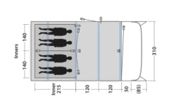 Outwell Avondale 4PA Tunnelzelt 13 Outwell Avondale 4PA Tunnelzelt -High Peak Verkaufs-Shop 748517 5009087