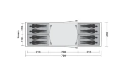 Easy Camp Huntsville Twin 800 Tunnelzelt Für 8 Personen -High Peak Verkaufs-Shop 782504 5172620