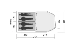 Easy Camp Huntsville 400 Tunnelzelt Für 4 Personen -High Peak Verkaufs-Shop 782846 5185703