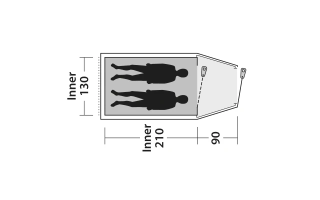 Outwell Earth 2 Doppelbeschichtetes Zelt 4 Outwell Earth 2 Doppelbeschichtetes Zelt – Bild 2