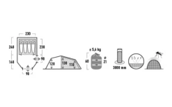 High Peak Zelt Goshawk 4 Tunnelzelt 13 High Peak Zelt Goshawk 4 Tunnelzelt -High Peak Verkaufs-Shop 803042 5244845