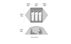 MSR Mutha Hubba NX V2 3 Personen Weiß -High Peak Verkaufs-Shop 819866 5300270