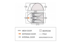 Vango ALPHA 300CLR Kuppelzelt 3-Personen -High Peak Verkaufs-Shop 821540 5312867